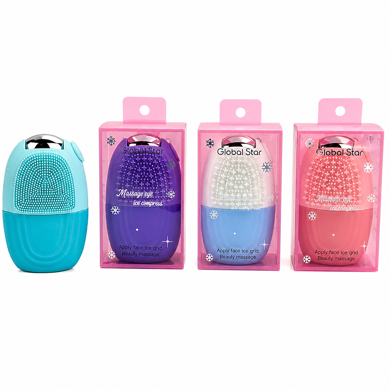 Molde Para Hielo Con Masajeador En Acetato Colores Surtidos AGE-632