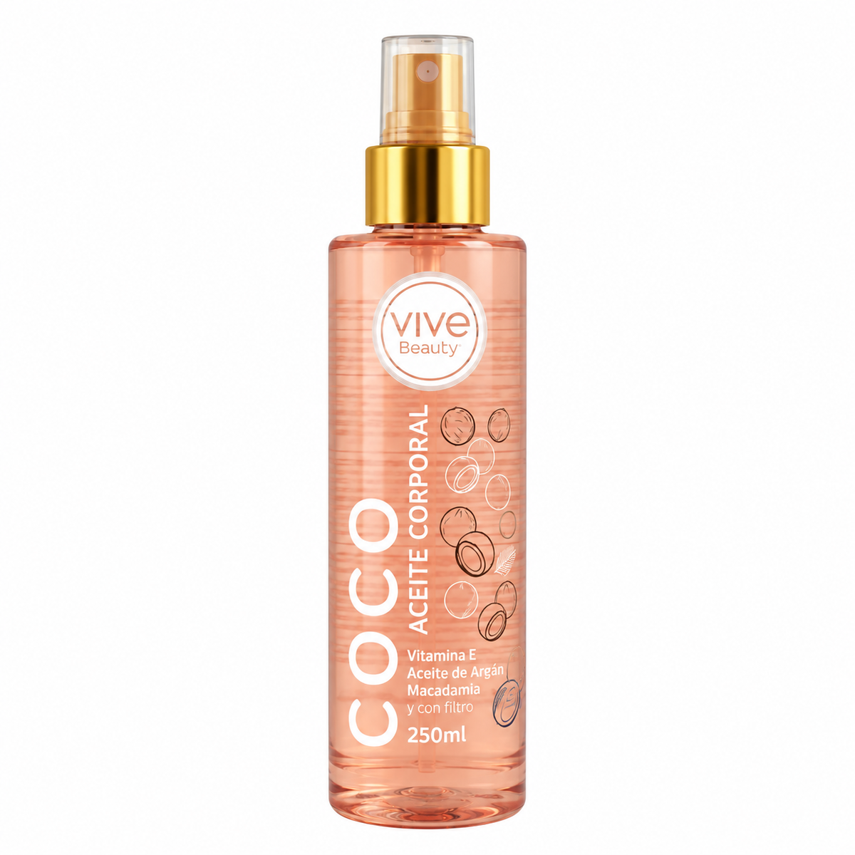 Aceite Corporal Coco 250Ml Vive Beauty