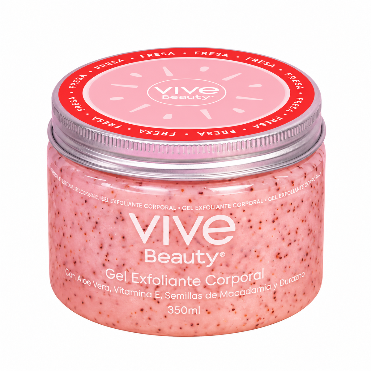 Exfoliante Corporal Fresa 350 Ml Vive Beauty