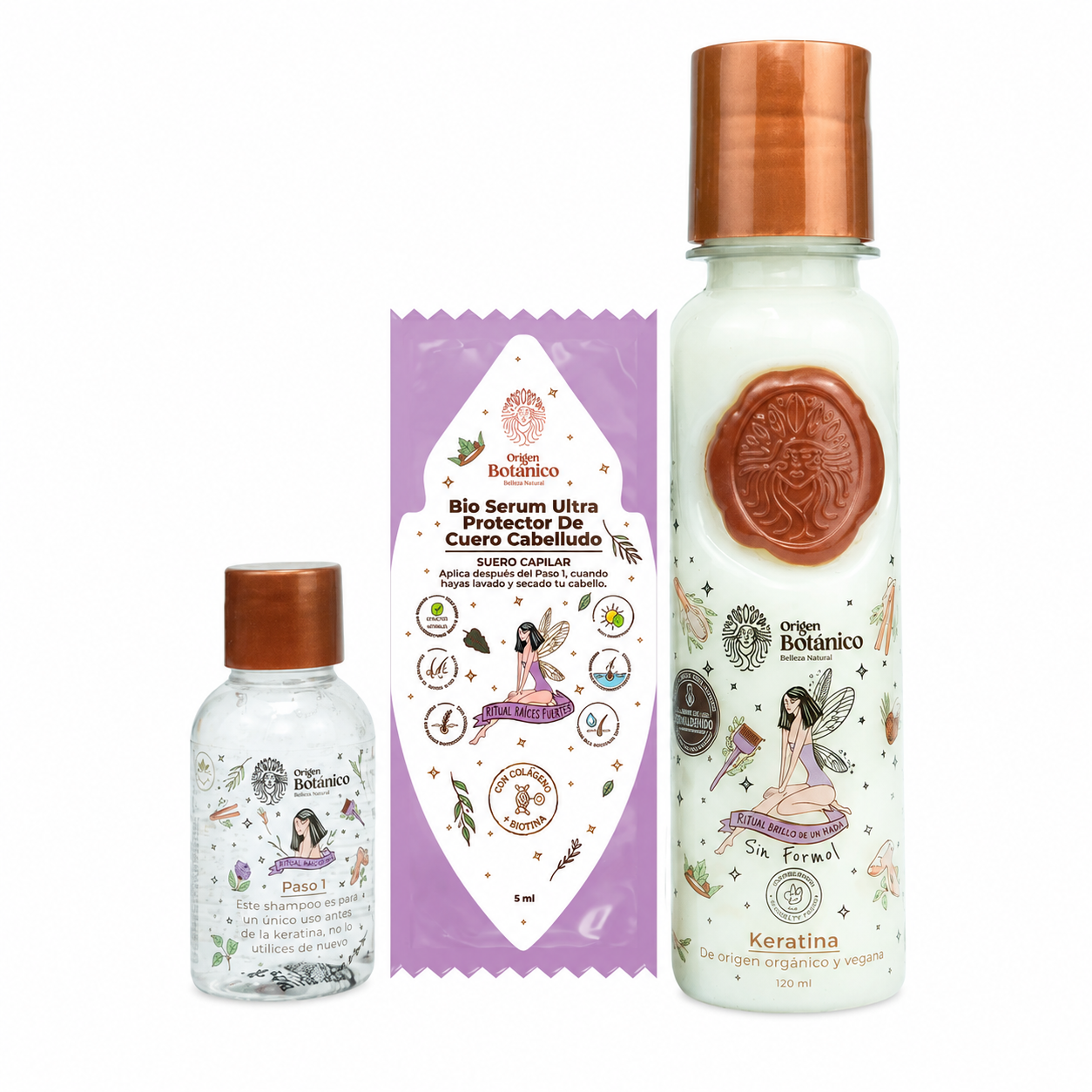 Kit Keratina 120 Ml + Bioserum Ritual Botánico