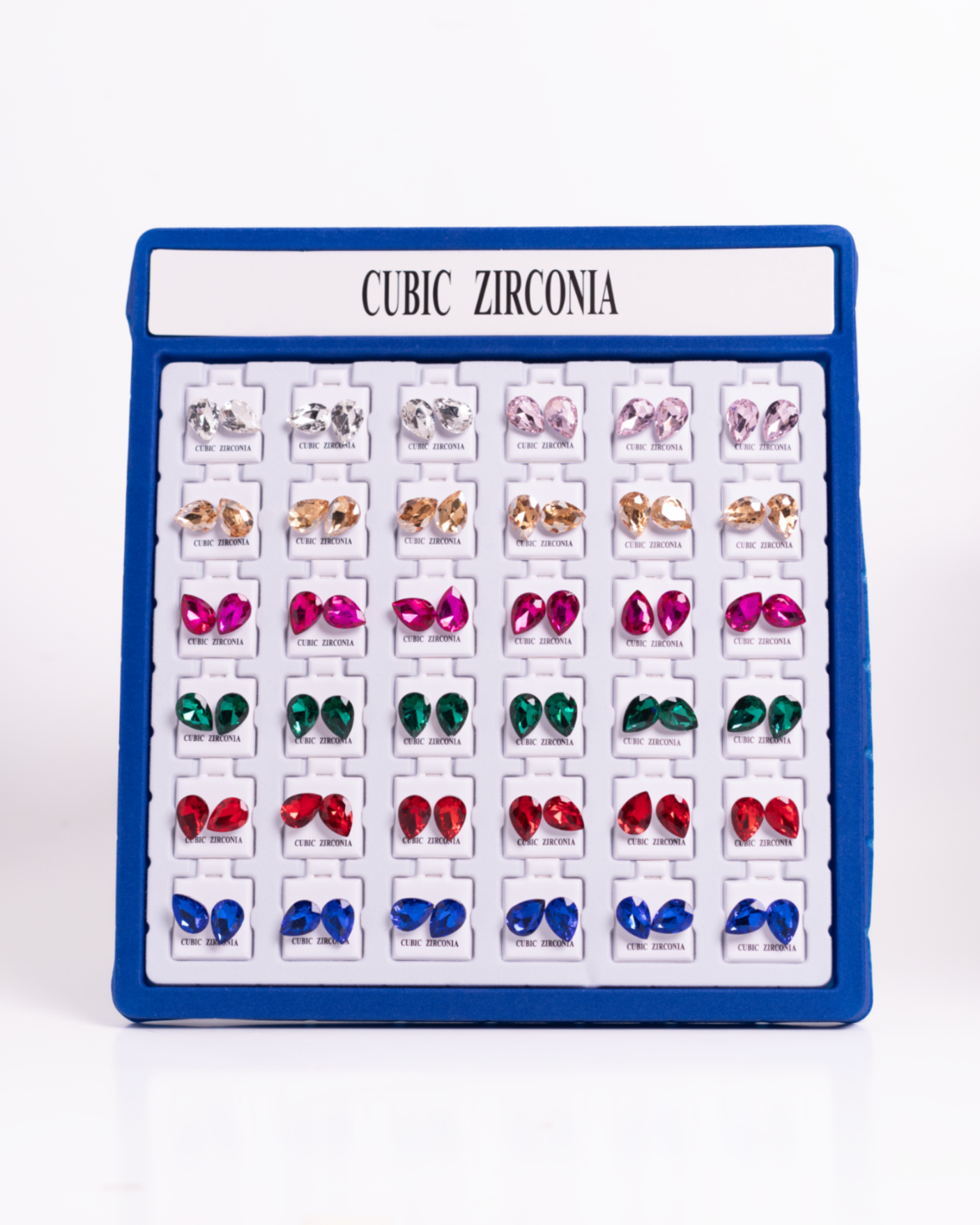 Caja Aretes Perlas Colores Mixtos Importados