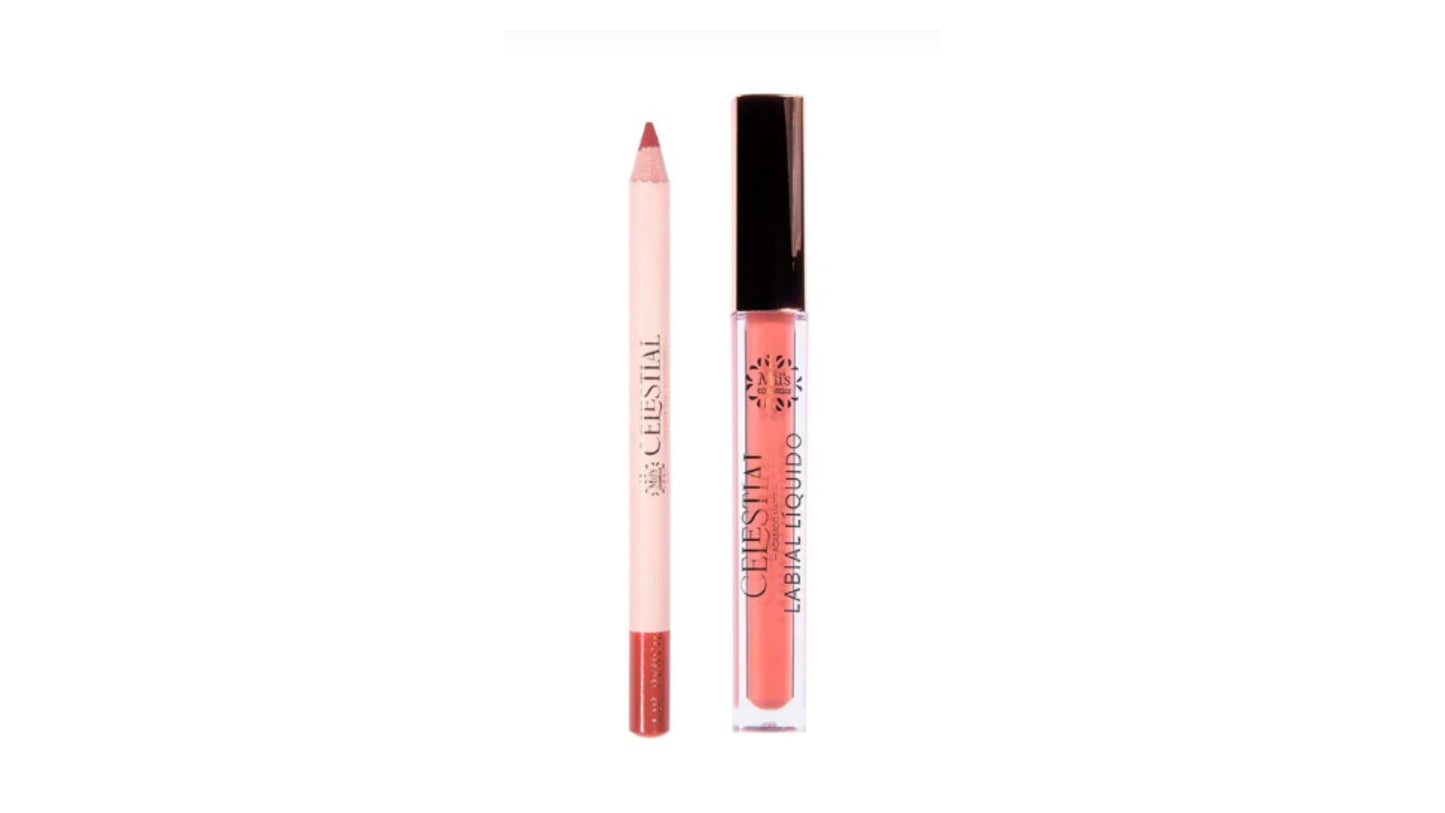 Labial Liquido Y Lapiz Delineador Celestial Tono 2 MIIS COSMETICS