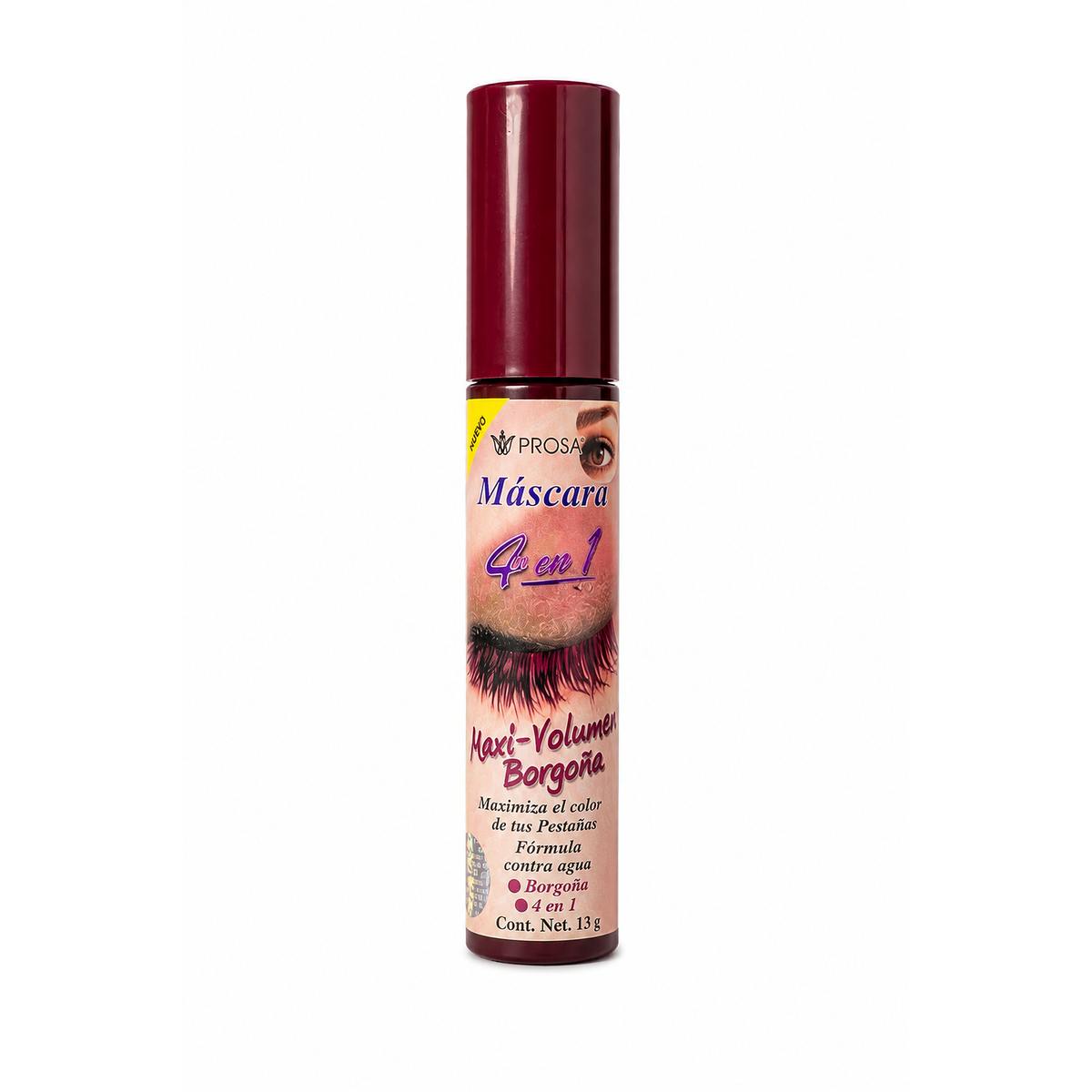 Pestañina Maxi-Volumen 4 En 1 Borgoña Prosa