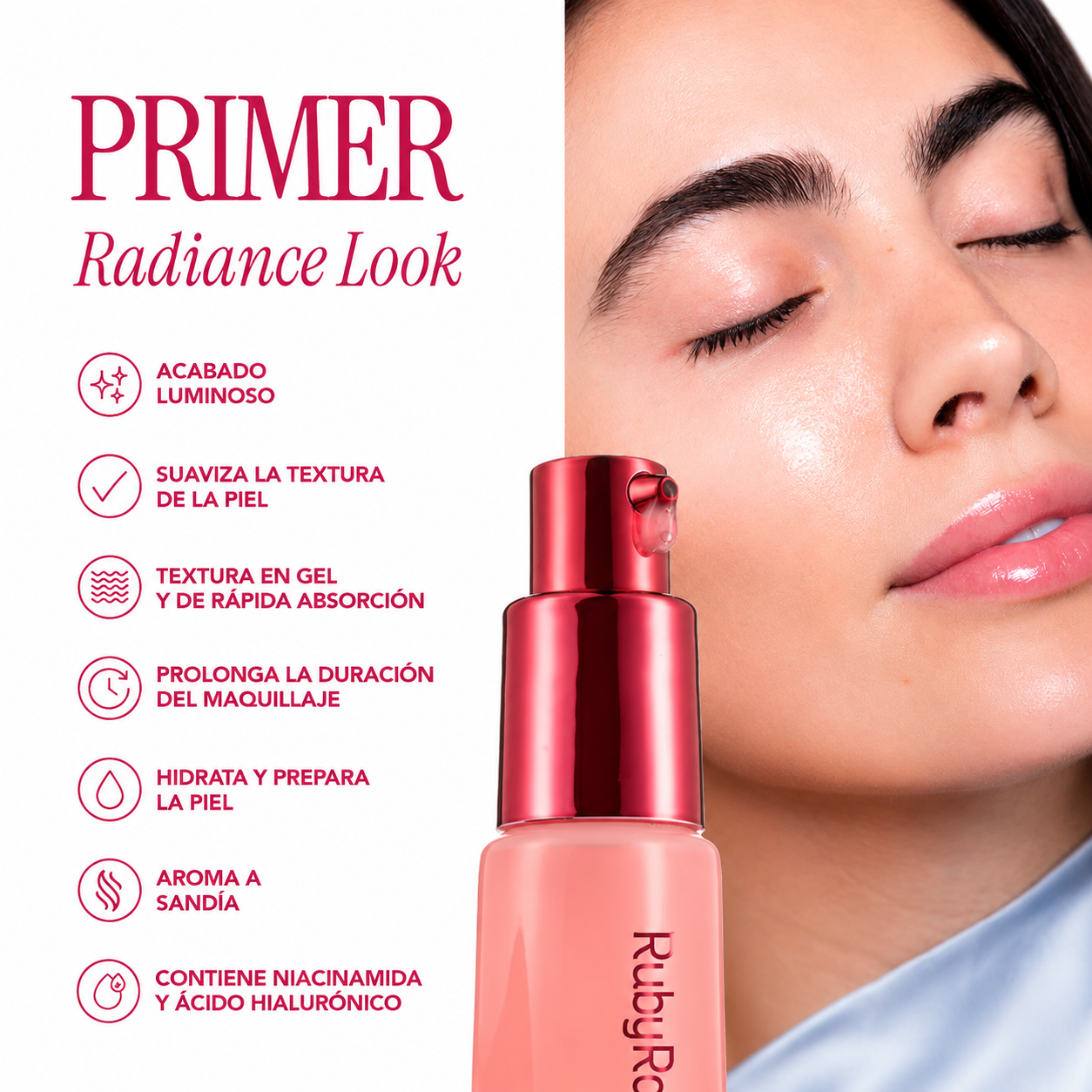Primer Hidratante Ruby Rose