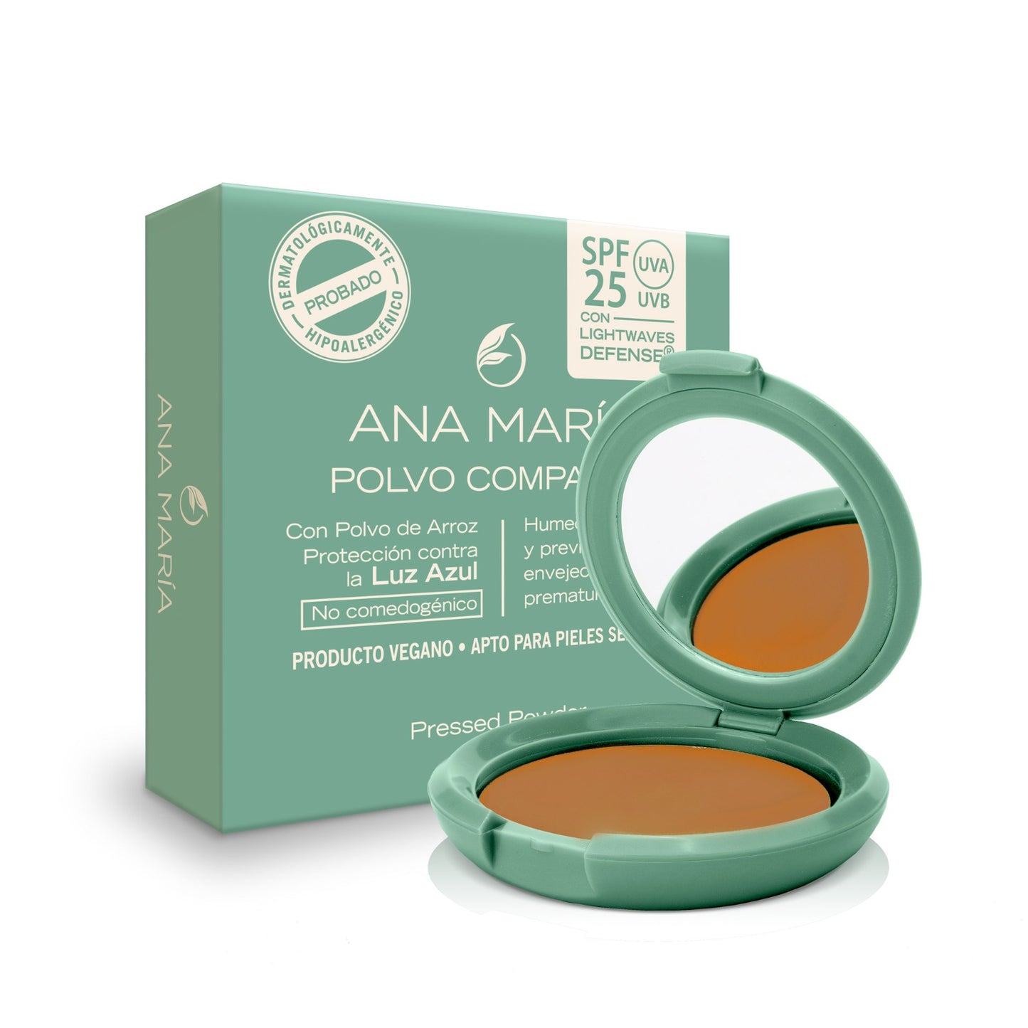 Polvo Compacto Spf 25 Marrón Ana Maria