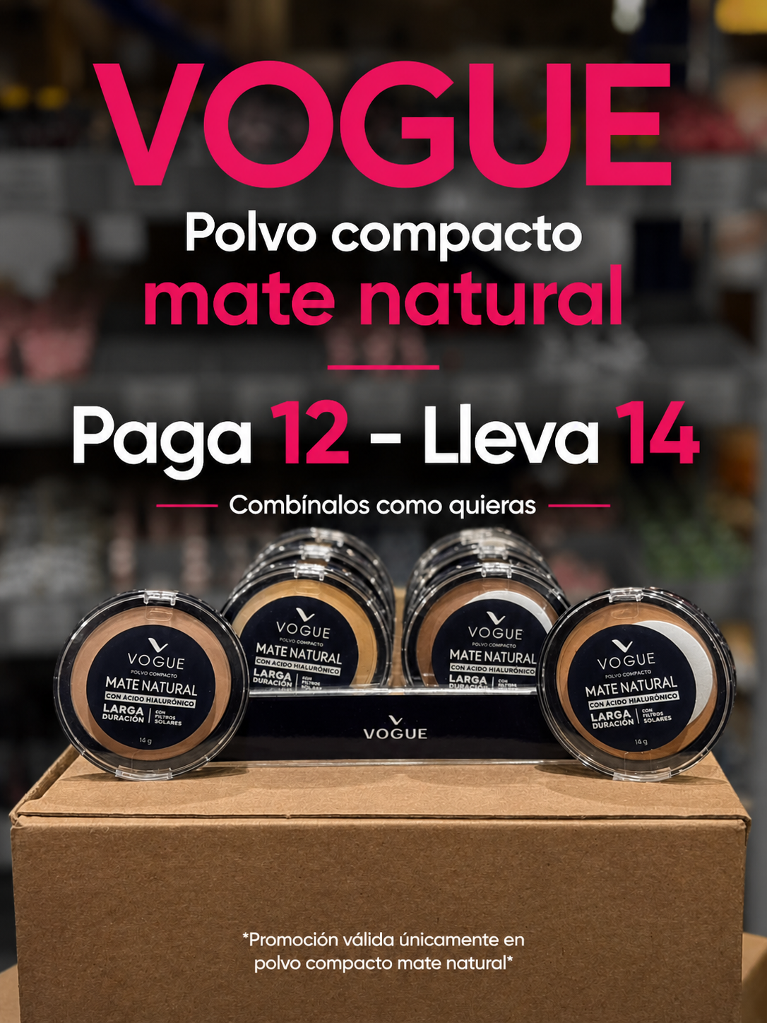 Lleve 14 Pague 12 Polvos Vogue