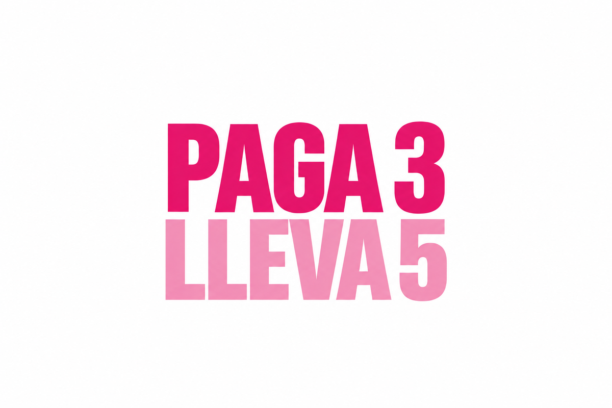Paga 3 Lleva 5