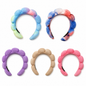Diadema Nube Terciopelo Colores Veteados Surtidos