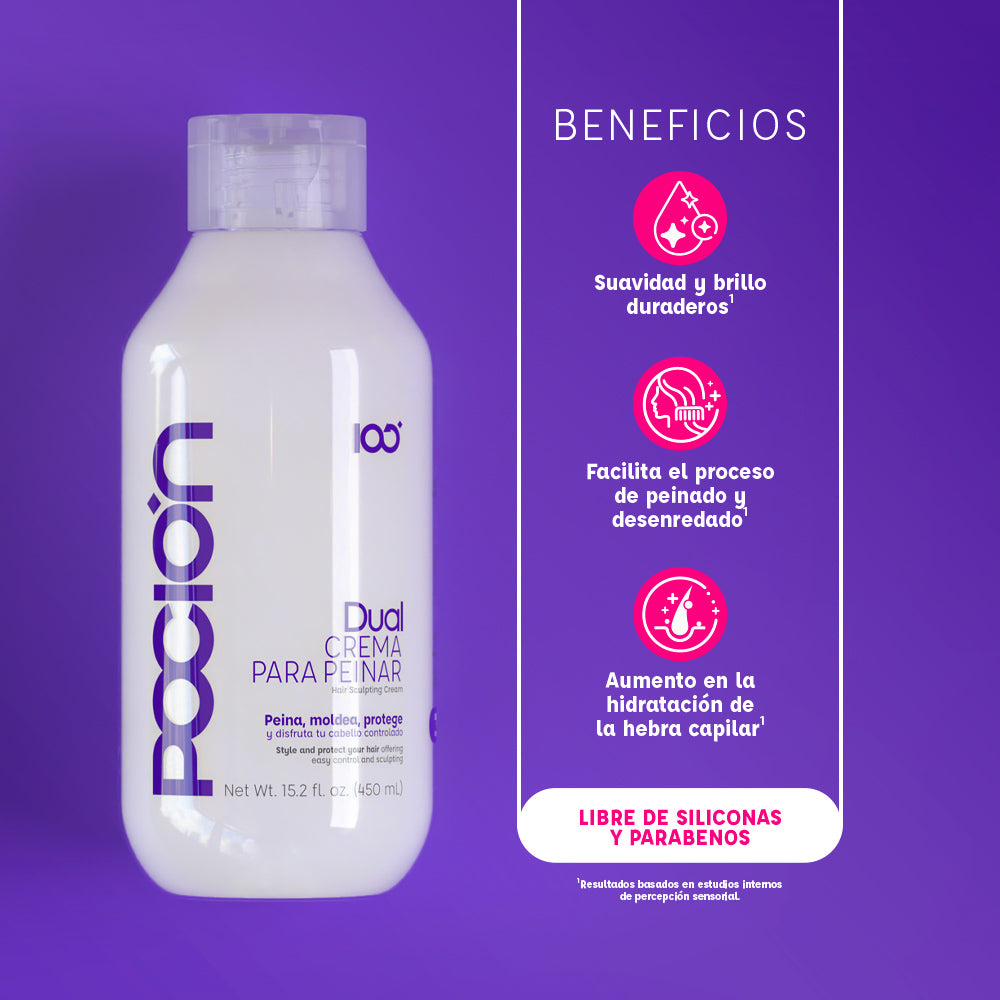 Dual Crema Para Peinar POCION