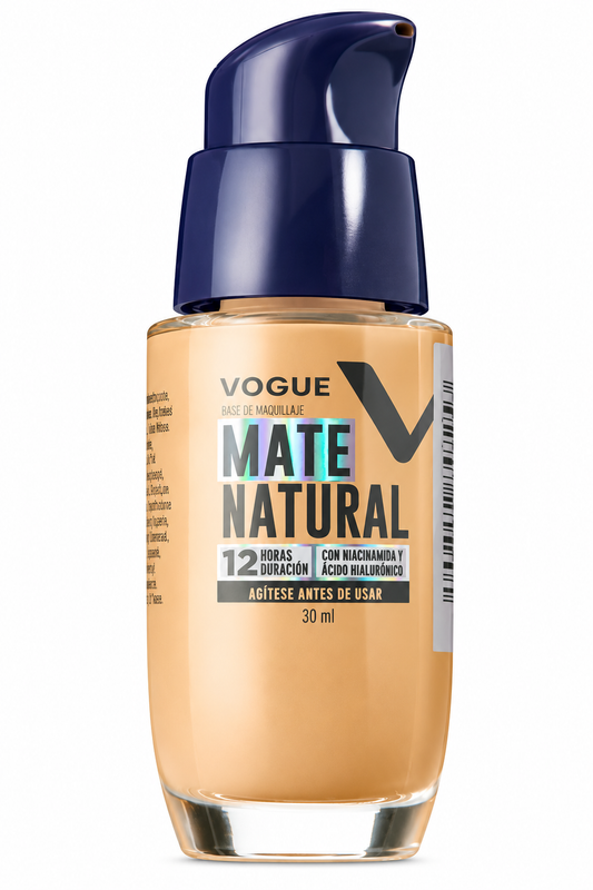Base Liquida Mate Natural Melocotón Vogue