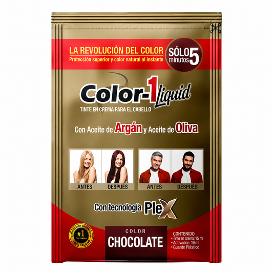 Color 1 Tinte Liquido Chocolate 6 Sachets