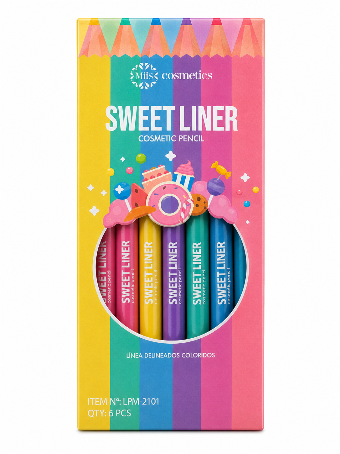 Caja de Lapices Delineador Sweet Liner Miis Cosmetics