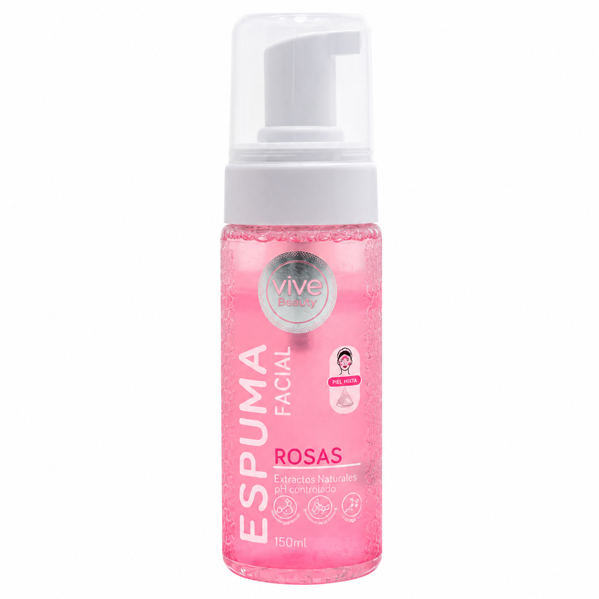 Espuma Facial Rosas 150Ml Vive Beauty