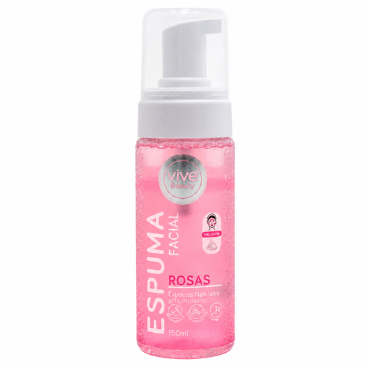 Espuma Facial Rosas 150Ml Vive Beauty