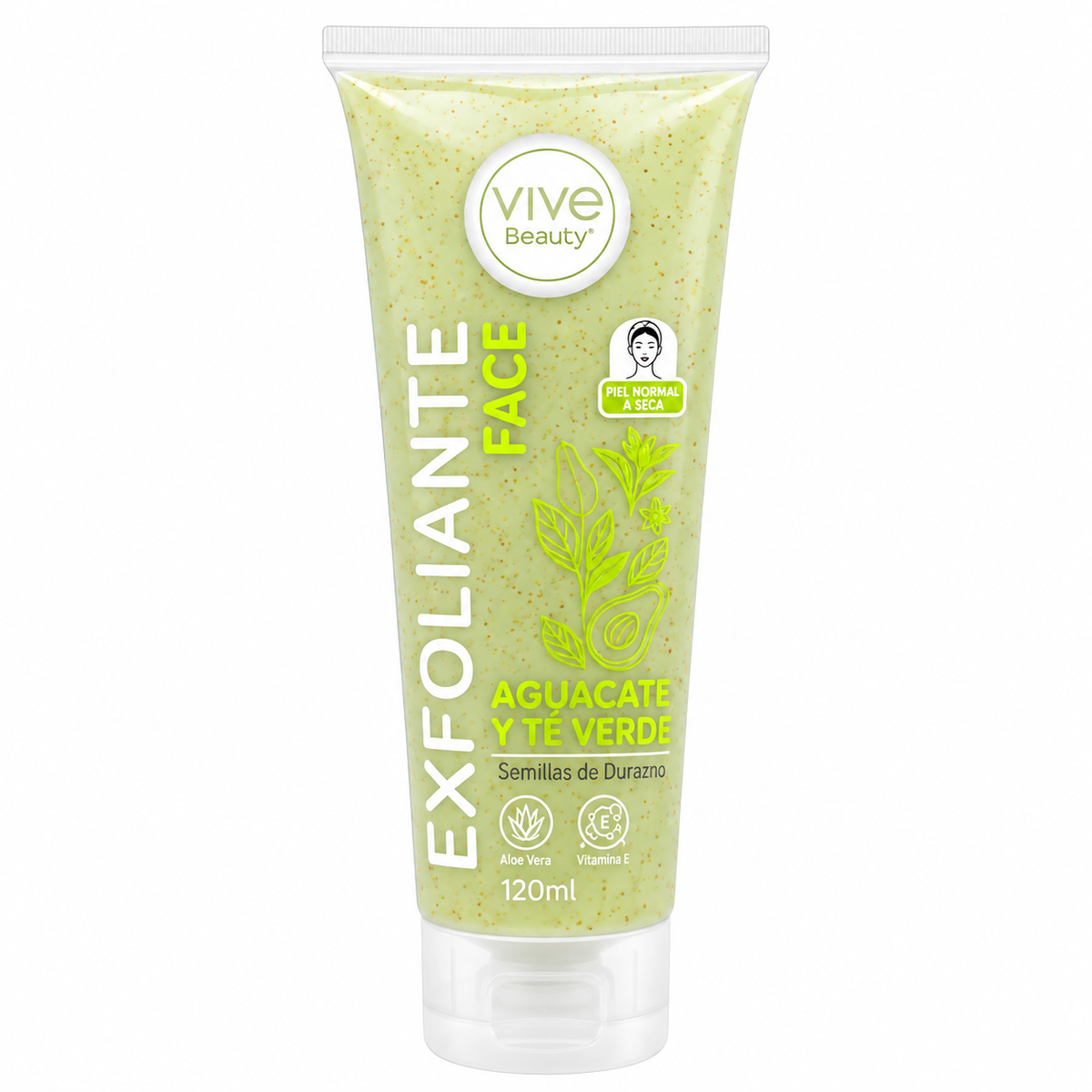 Exfoliante Facial Aguacate Y Te Verde 120Ml Vive Beauty