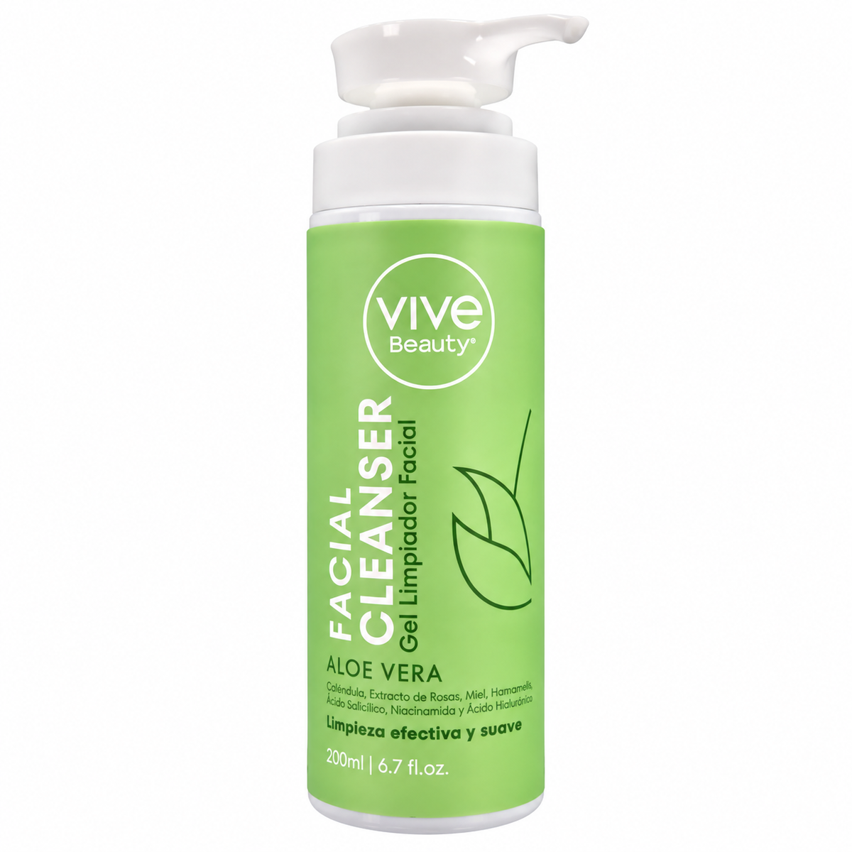Limpiador Facial Aloe Vera 200Ml Vive Beauty