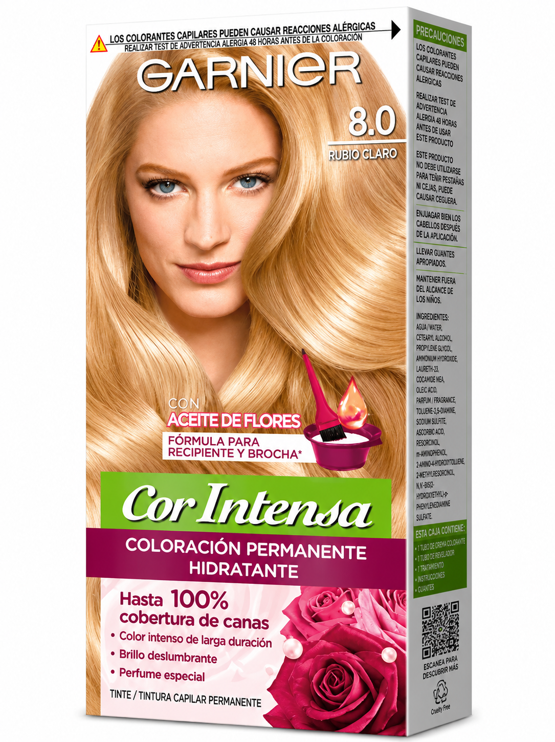 Nutrisse Color Intensa Rubio Claro 8.0 GARNIER