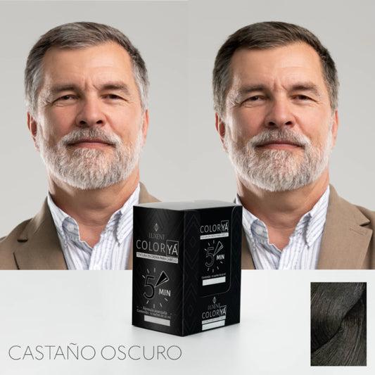Tinte Sobre Castaño Oscuro Color Ya