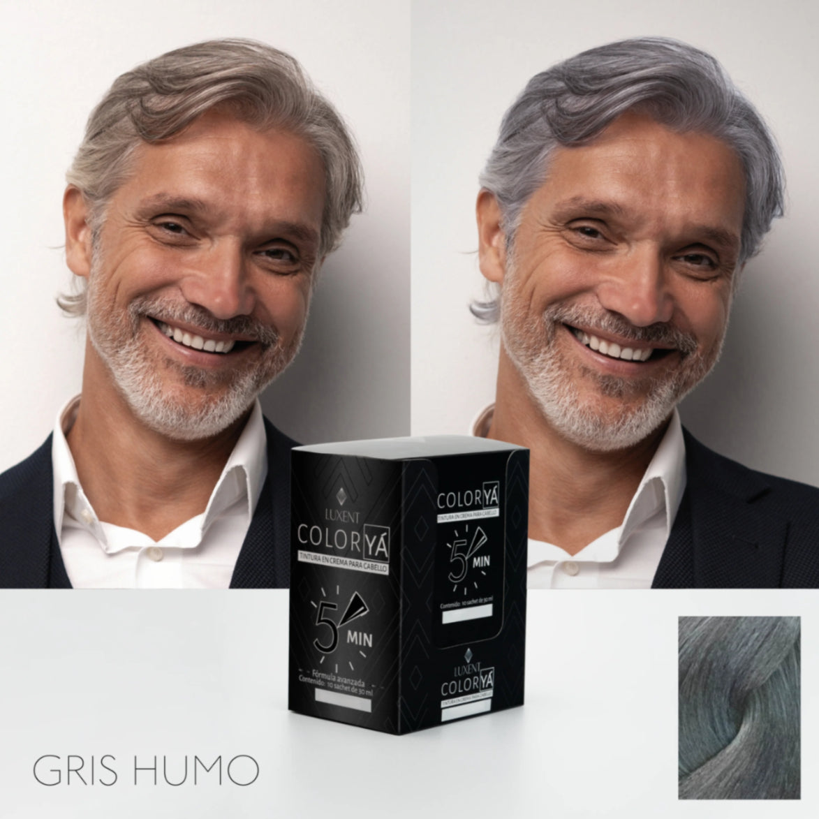 Tinte Sobre Gris Humo Color Ya