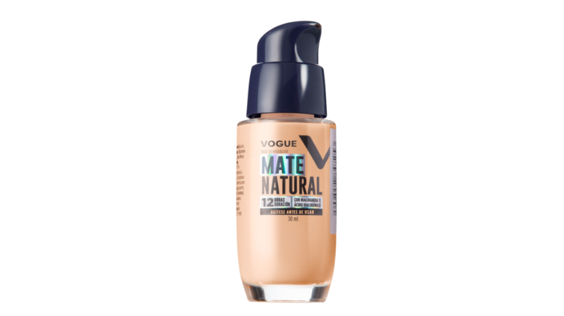 Base Liquida Mate Natural Petalo Vogue