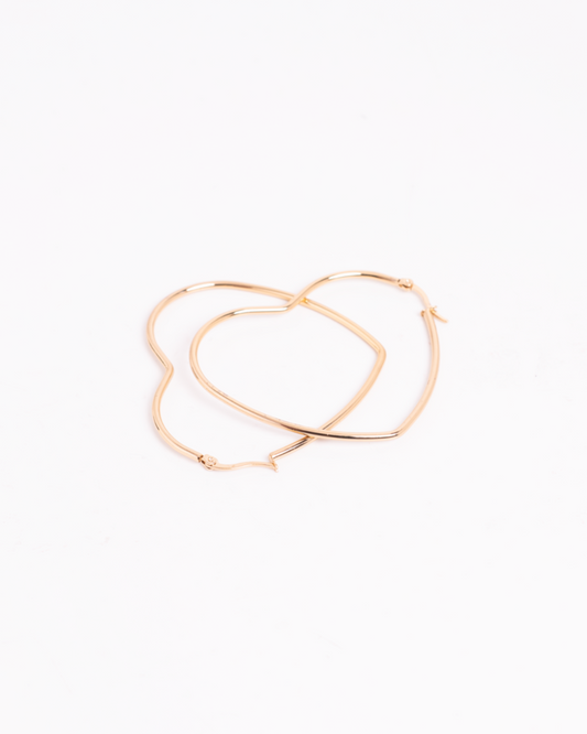 Aretes Fantasía Aro Dorado Grande Importados