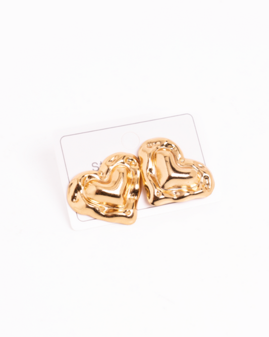 Aretes Fantasía Flor Dorada Importados