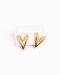 Aretes Fantasía Geométricos Dorados Importados