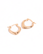 Aretes Fantasía Óvalo Texturizado Dorado Importados