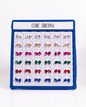 Caja Aretes Perlas Colores Mixtos Importados