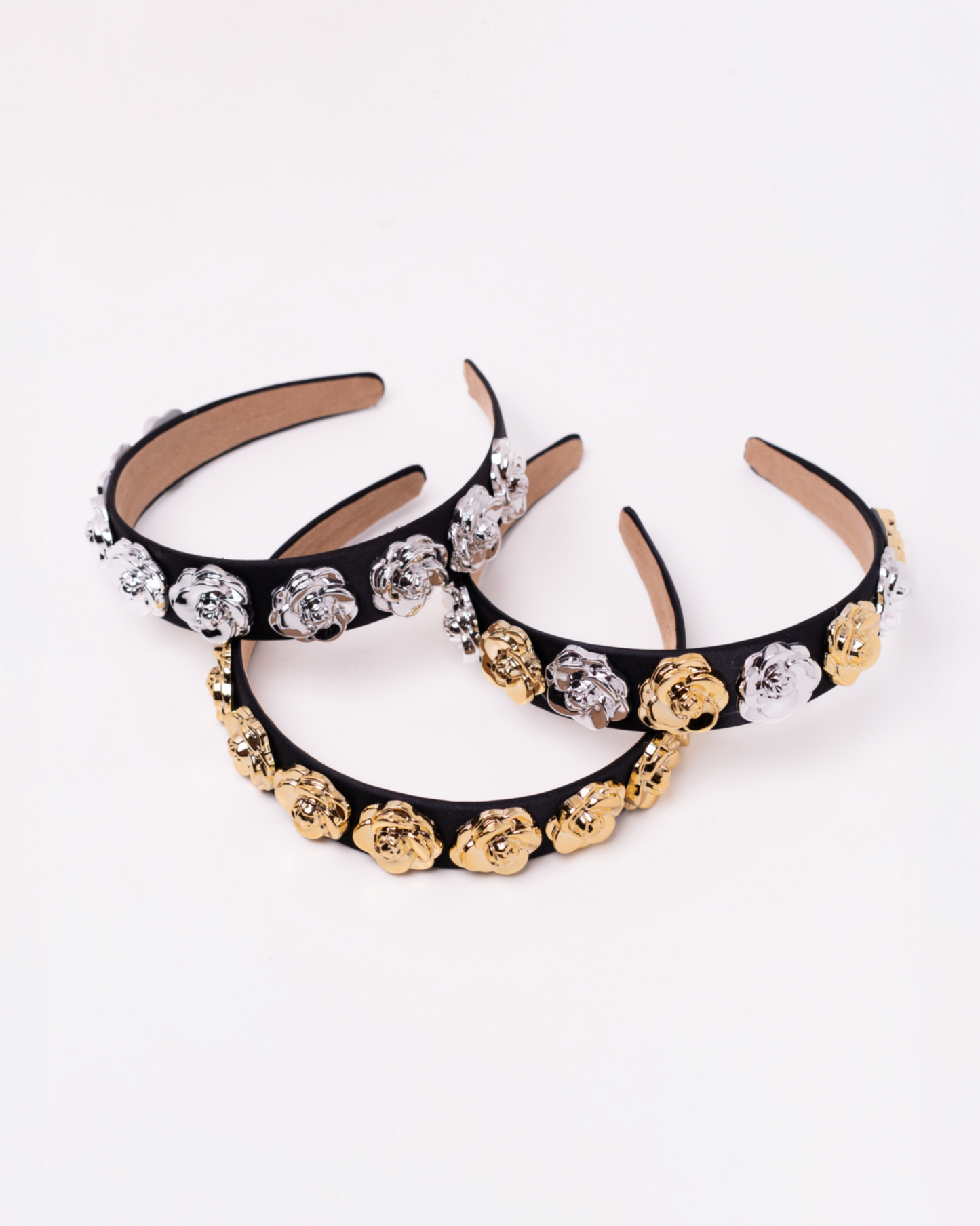 Diadema Glam Flores Importados