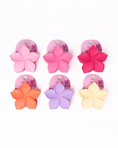 Pinzas Para El Cabello Tipo Flor Pantera Celeste