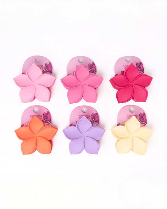 Pinzas Para El Cabello Tipo Flor Pantera Celeste