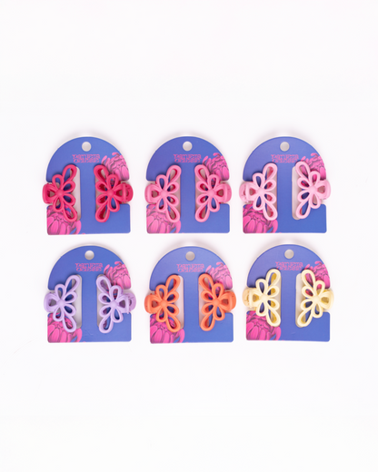 Set 2 Piezas Pinzas Para Pelo Pantera Celeste