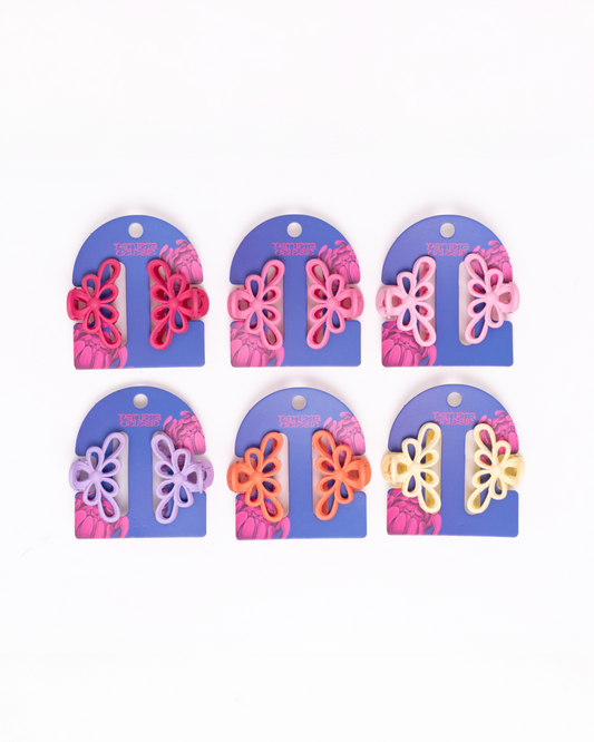 Set 2 Piezas Pinzas Para Pelo Pantera Celeste
