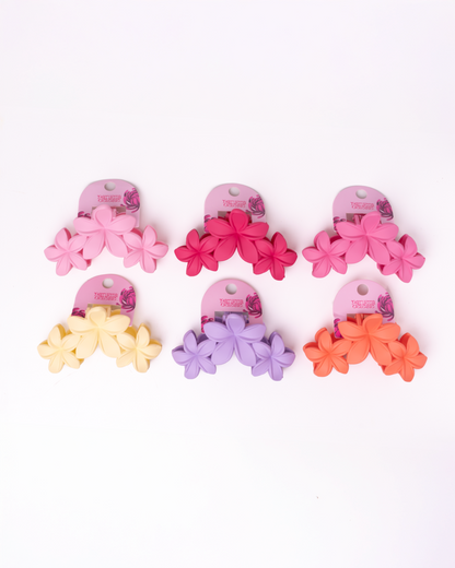 Pinzas Para El Cabello Tipo Flor Pantera Celeste