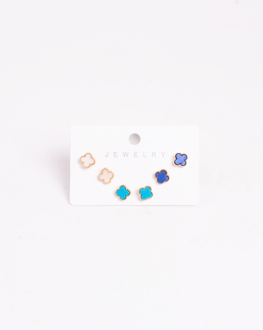Set De Aretes De Fantasía X 3 Pares Cada P228 Importados
