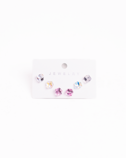 Set De Aretes De Fantasía X 3 Pares Cada P231 Importados