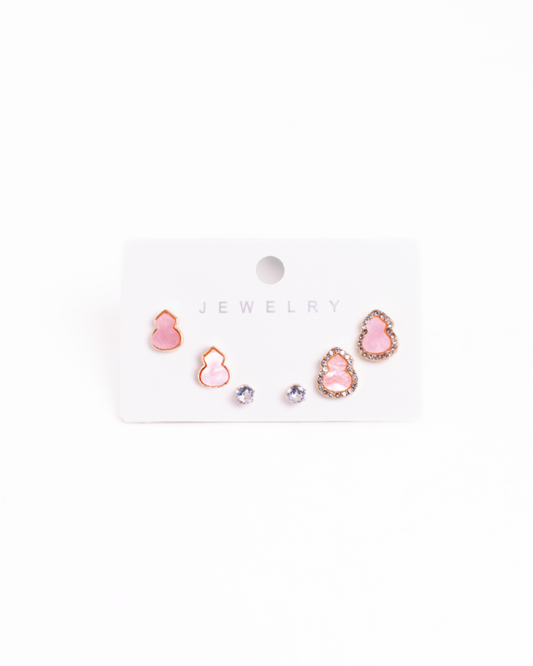 Set De Aretes De Fantasía X 3 Pares Cada P233 Importados