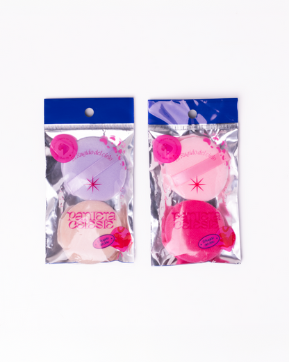 Set De Esponjas Maquillaje X 2 Unidades Pantera Celeste