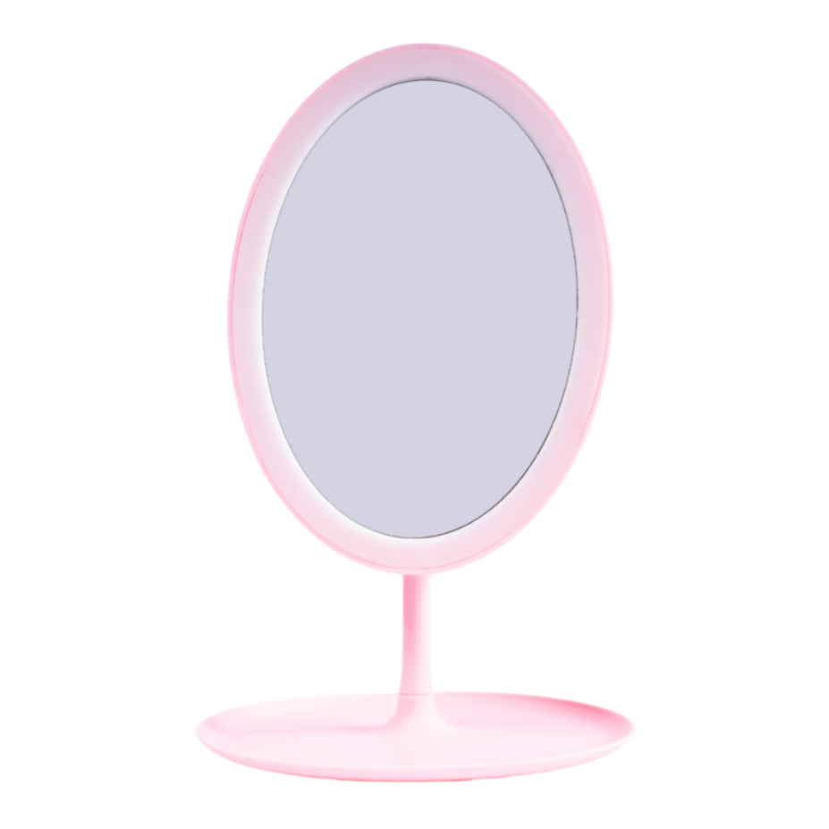 Espejo Rosa Base Con Luz Led MIIS COSMETICS
