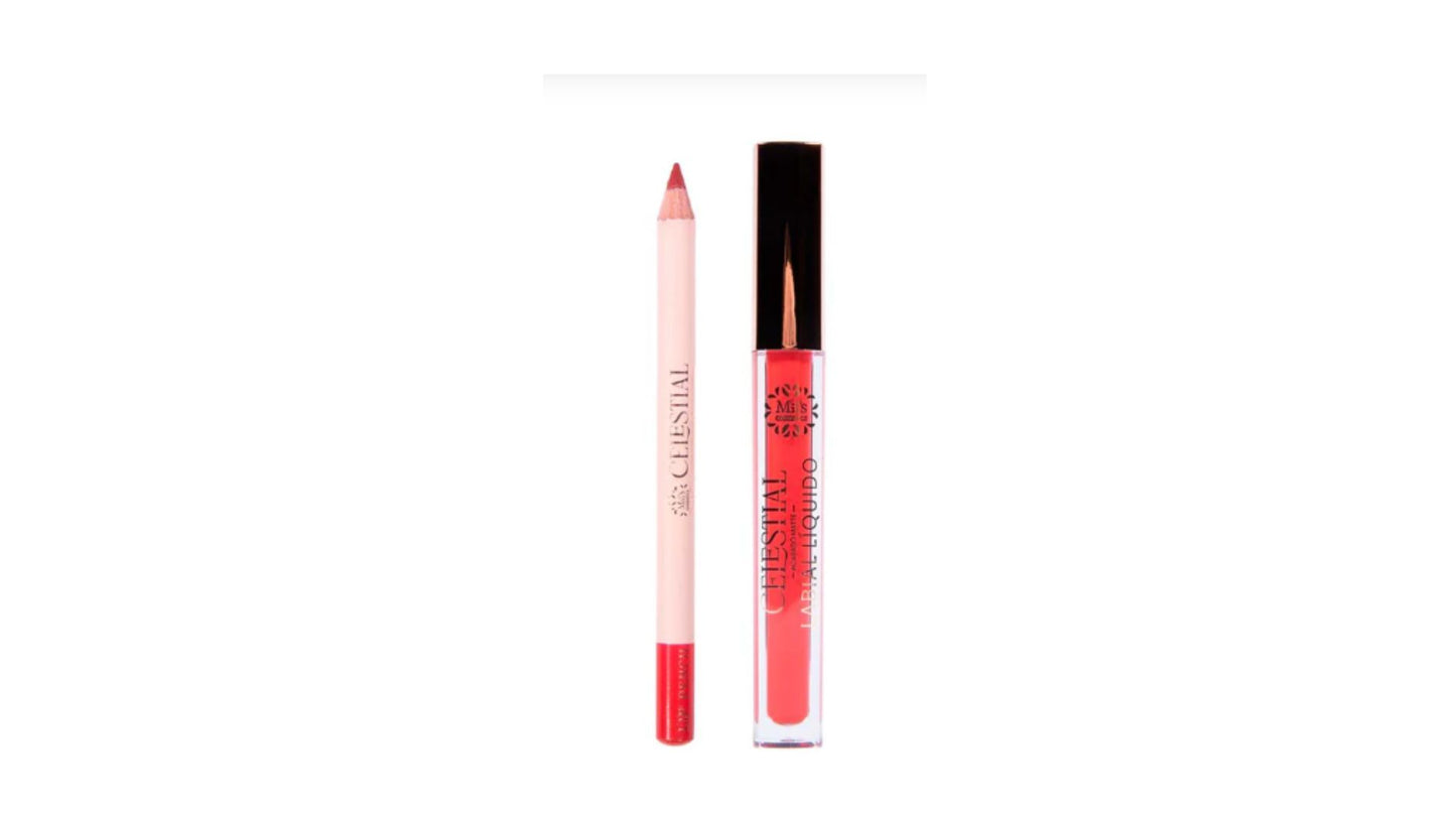 Labial Liquido Y Lapiz Delineador Celestial Tono 3 MIIS COSMETICS