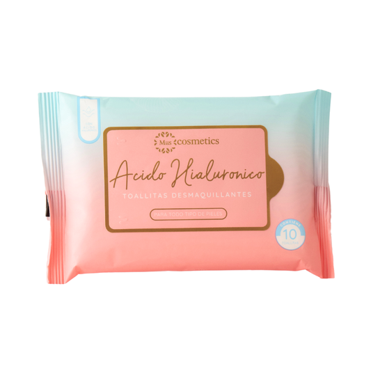 Toallitas Desmaquillantes X 10 Acido Hialuronico MIIS COSMETICS