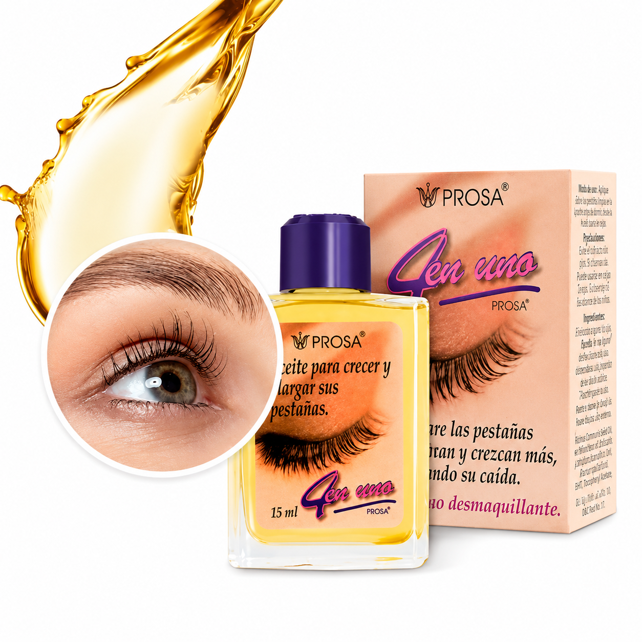 Aceite Fortalecedor Pestañas 15 ml Prosa
