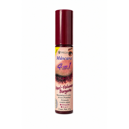 Pestañina Maxi-Volumen 4 En 1 Borgoña Prosa