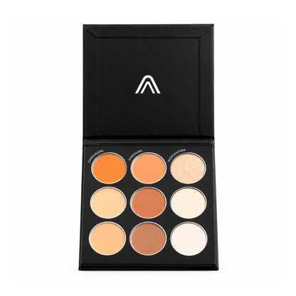 Paleta De Corrector Contorno E Iluminador HD Skin Palette Atenea