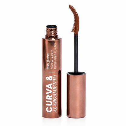 Pestañina Peel Off Curva Y Alargamiento Cafe Ruby Rose