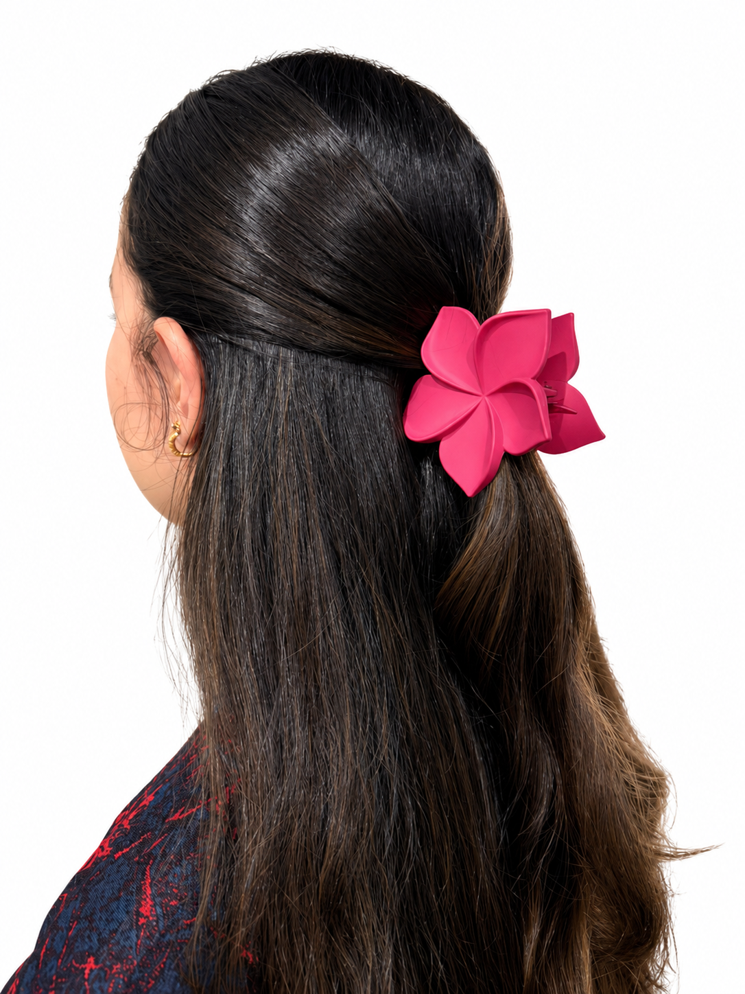 Pinzas Para El Cabello Tipo Flor Pantera Celeste
