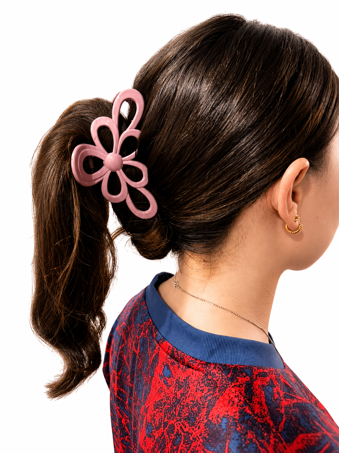 Pinzas Para El Cabello Tipo Petalos Abiertos Pantera Celeste