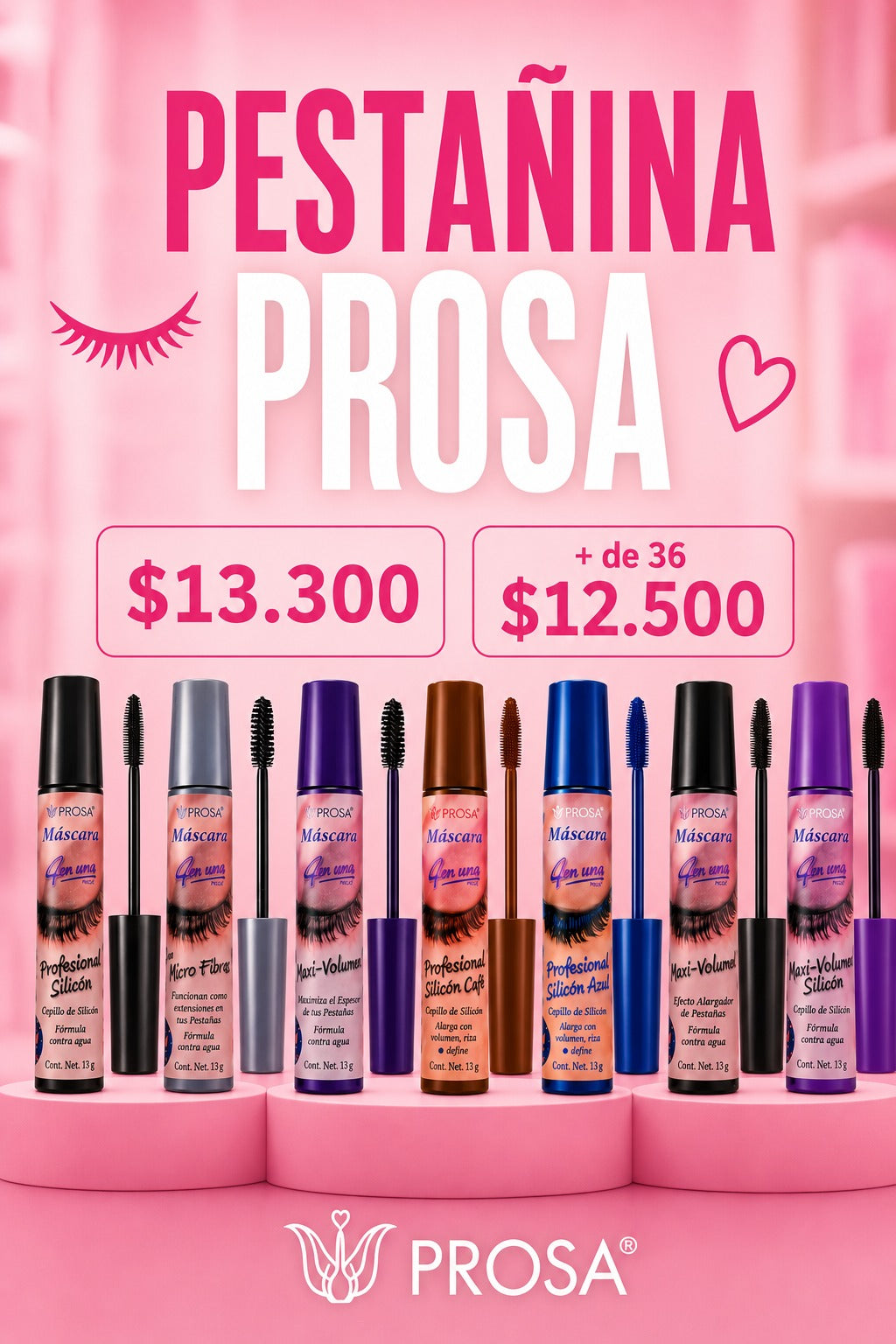 Pestañina Maxi Volumen Silicon Prosa