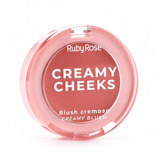 Rubor Compacto Creamy Cheeks Sand Brown Ruby Rose
